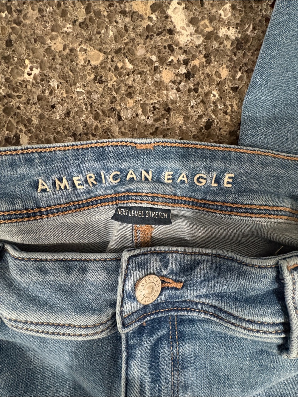American Eagle Next Level Stretch Bootcut Jeans Size 10 X-Long Tall - Picture 7 of 11